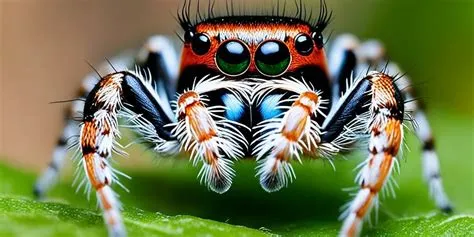  Jumping Spider: Une Créature Fascinante aux Yeux Perçants et à la Chasse Audacieuse !